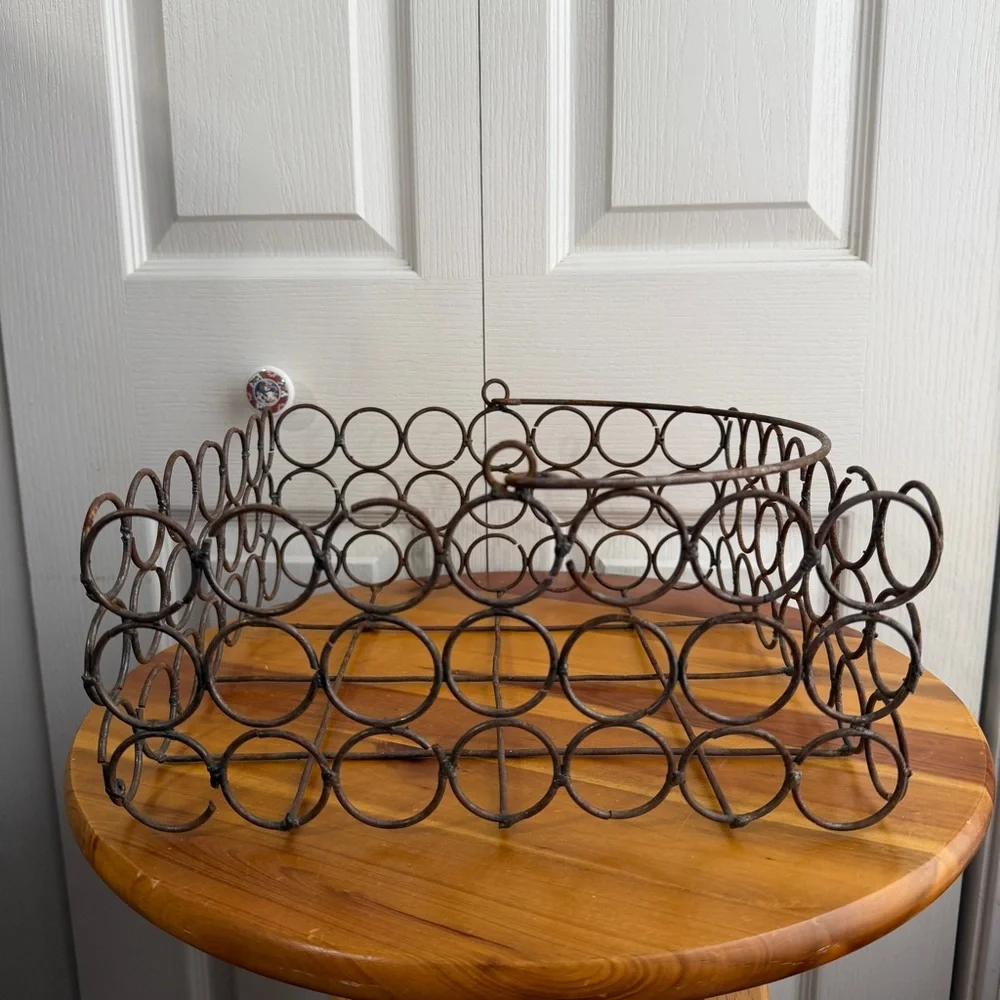 Metal‎ square basket with handle storage decor